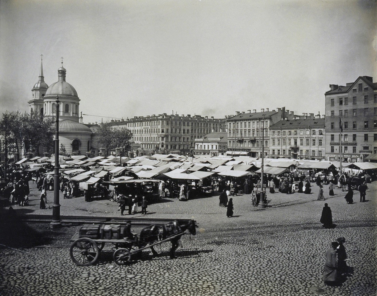 Покровский рынок. 1900 год. Источник: Государственный Эрмитаж